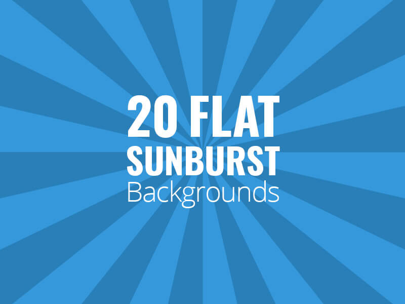 Flat Sunburst Backgrounds